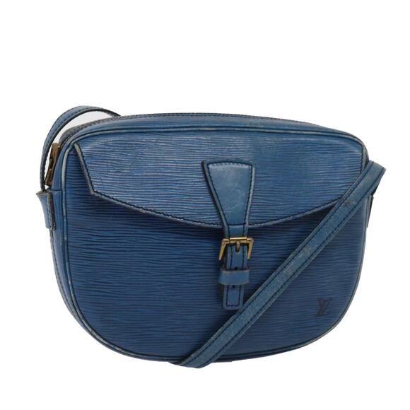 LOUIS VUITTON Epi June Feuille MM Shoulder Bag Blue M52155 - Picture 1 of 16